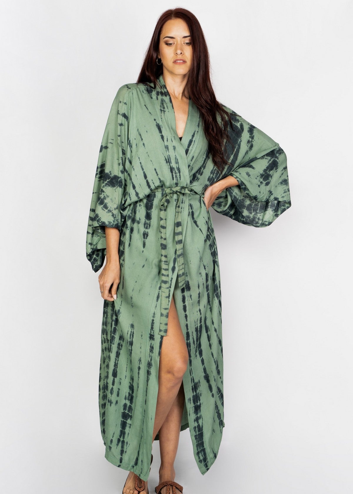 KIMONO LARGO VISI VERDE TU