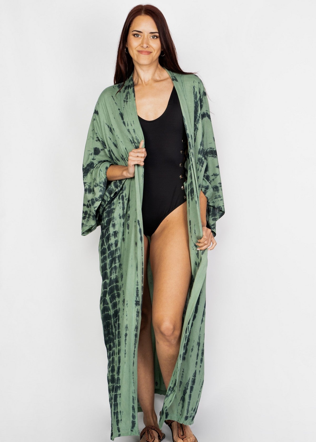 KIMONO LARGO VISI VERDE TU